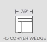 Barton Springs Corner Wedge -