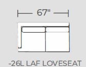 Barton Springs Laf Loveseat -