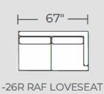 Barton Springs Raf Loveseat -
