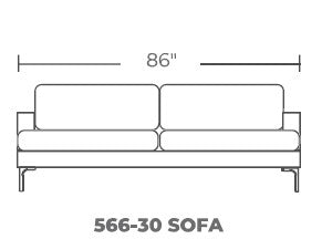 Barton Springs 86" Sofa - Peyton Slate