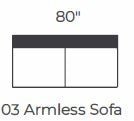 Bouldin Armless Sofa -
