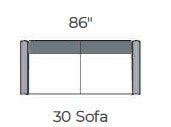 Bouldin 86" Sofa -