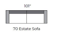 Menchaca 101" Estate Sofa - Sorrento Almond