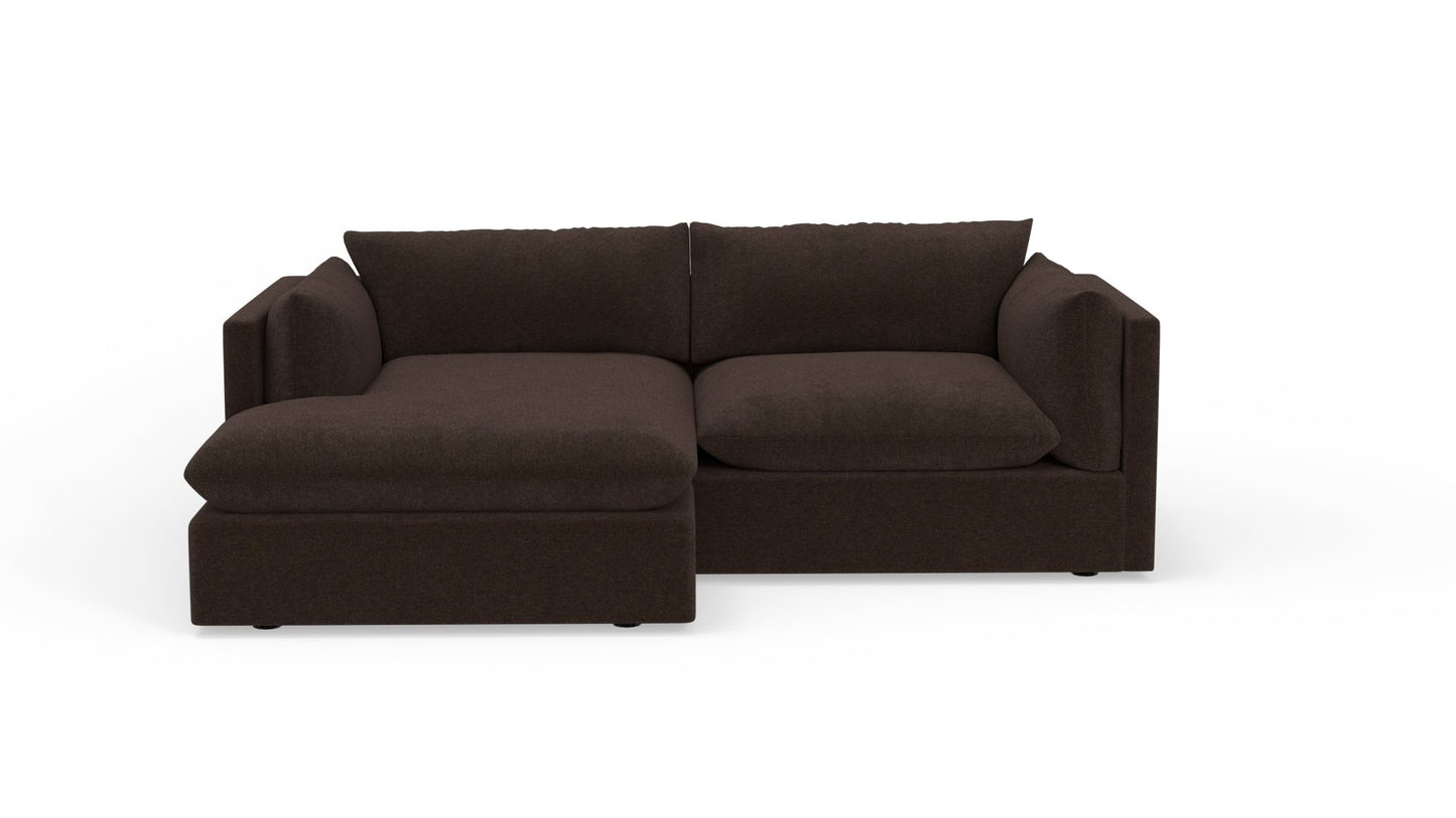 SoCo 95" Reversible Chaise Sofa - Ravina Espresso