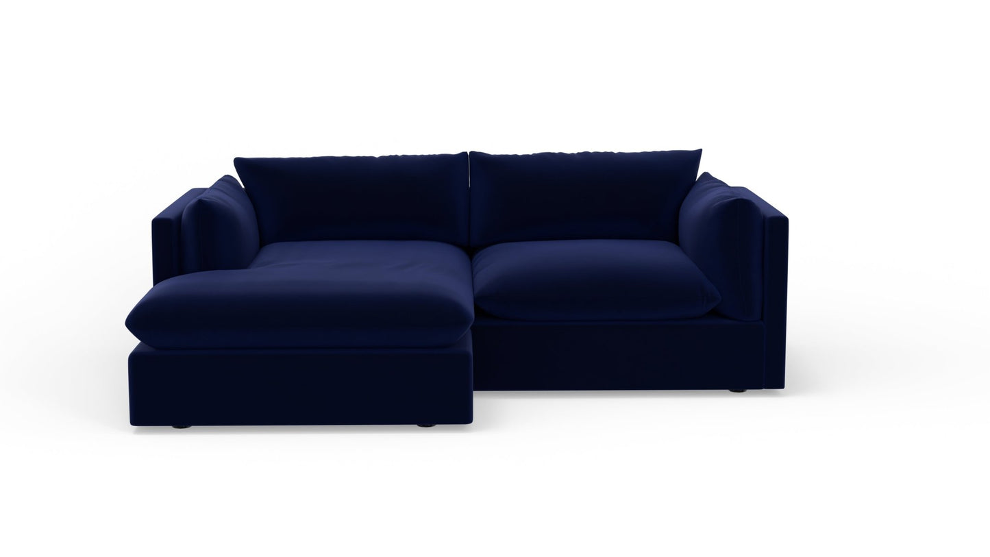 SoCo 95" Reversible Chaise Sofa - Superb Cobalt