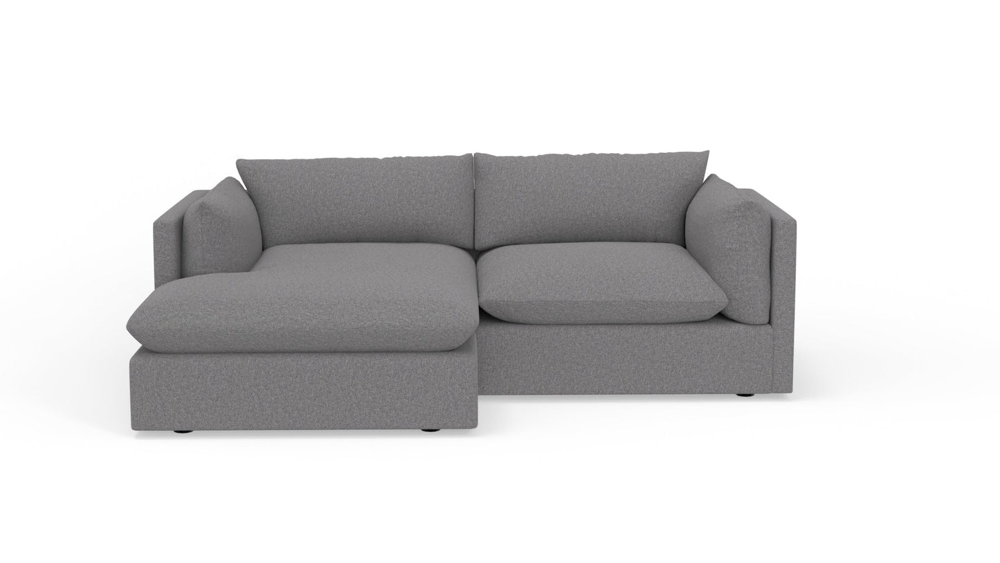SoCo 95" Reversible Chaise Sofa - Villa Platinum