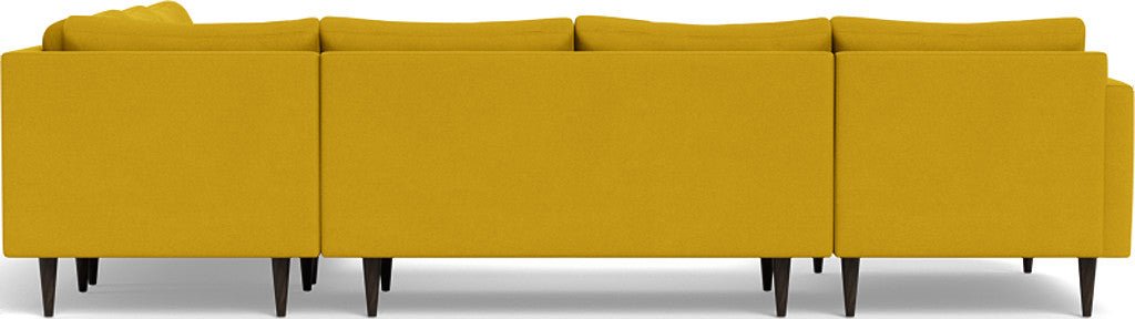 Wallace 130" Untufted Corner Sectionals w. Left Chaise - Sorrento Almond