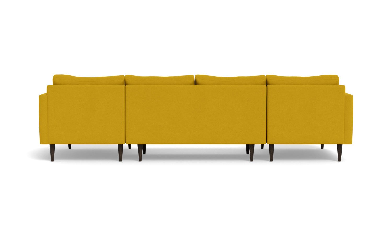 Wallace 126" Untufted Double Chaise U Sectional - Sorrento Sunflower