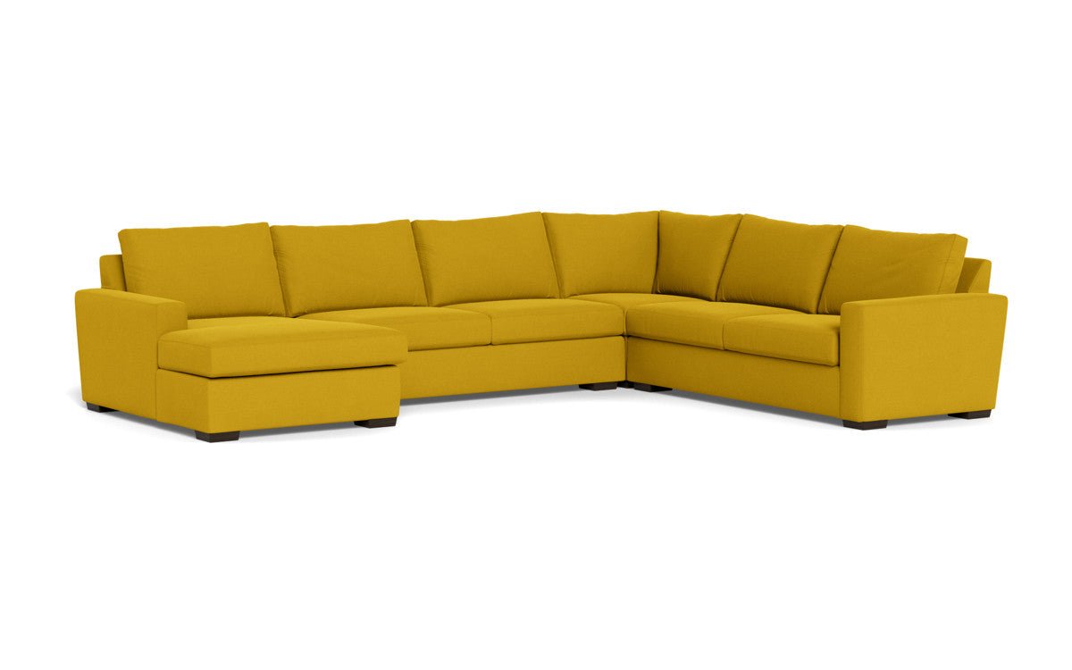 Mesa 156" Corner Sectionals w. Left Chaise - Sorrento Sunflower