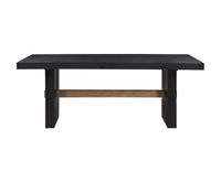 Audrey 78" Black Rectangle Dining Table -