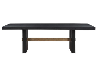 Audrey 78" Black Rectangle Dining Table -