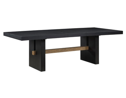 Audrey 78" Black Rectangle Dining Table -