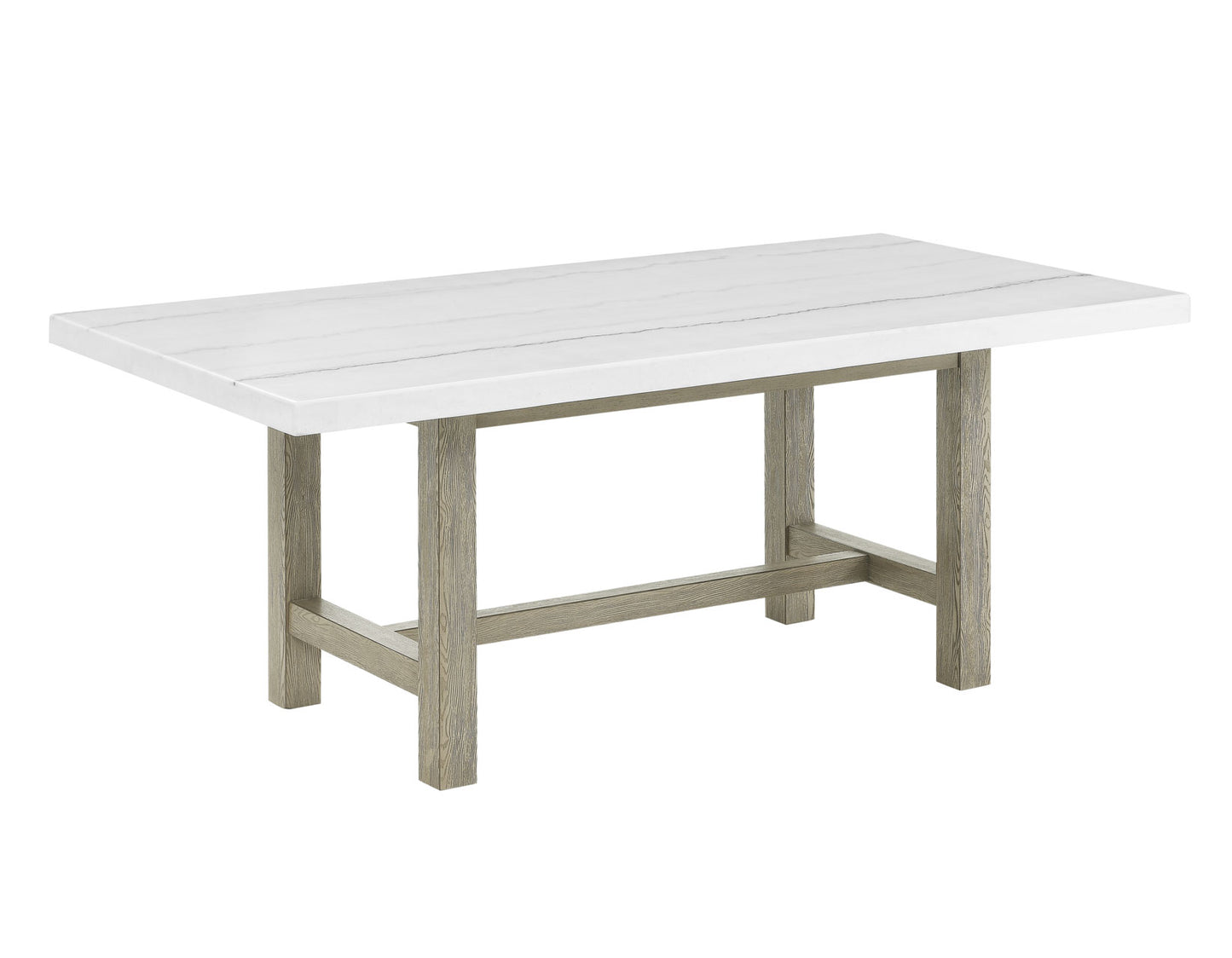 Carley Rectangle Marble Top Dining Table -