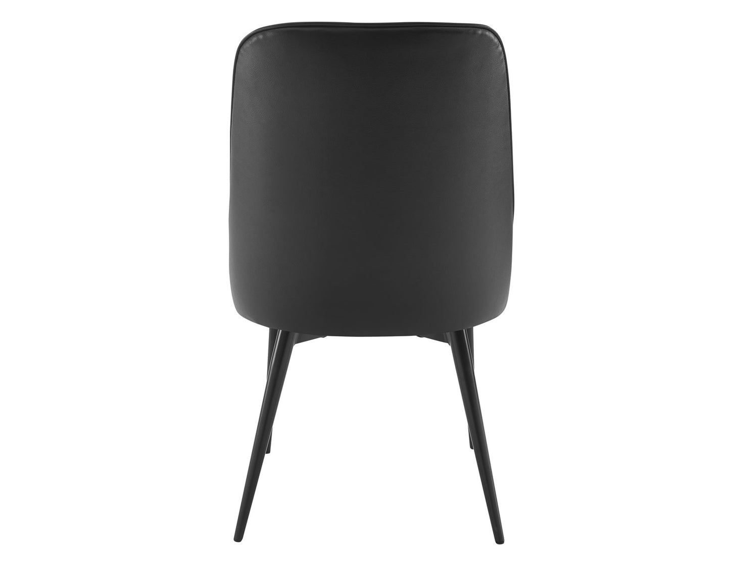 Colby Black Leatherette Dining Chairs (pr) -