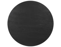 Calvin 36" Round White Black Coffee Table w/Casters -