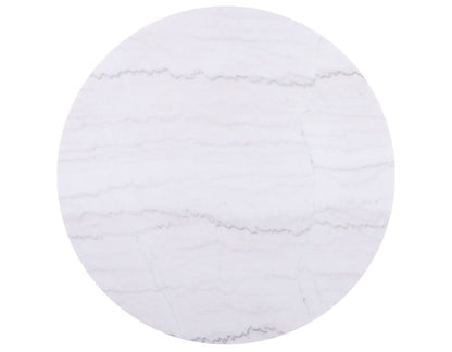 Calvin 18" Round Marble Top End Table -