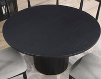 Maggie Round 52" Black Dining Table -