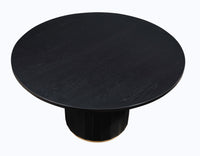 Maggie Round 52" Black Dining Table -