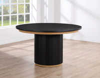 Maggie Round 52" Black Dining Table -