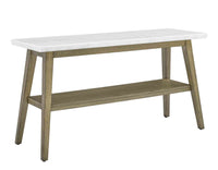 Vienna White Marble Sofa Table -