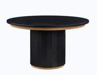Maggie Round 52" Black Dining Table -