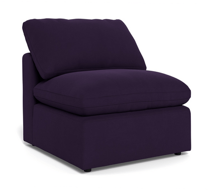 Fluffy Small Armless Chair - Superb Amethyst