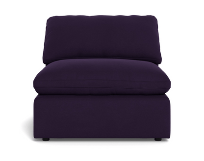 Fluffy Small Armless Chair - Superb Amethyst