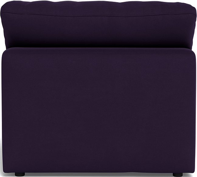 Fluffy Small Armless Chair - Superb Amethyst