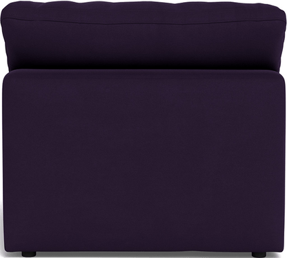 Fluffy Small Armless Chair - Superb Amethyst
