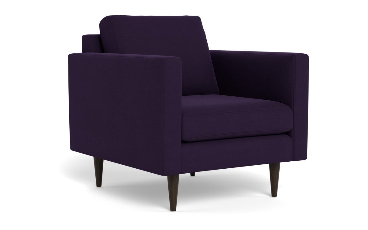 Wallace 34" Untufted Arm Chair - Superb Amethyst