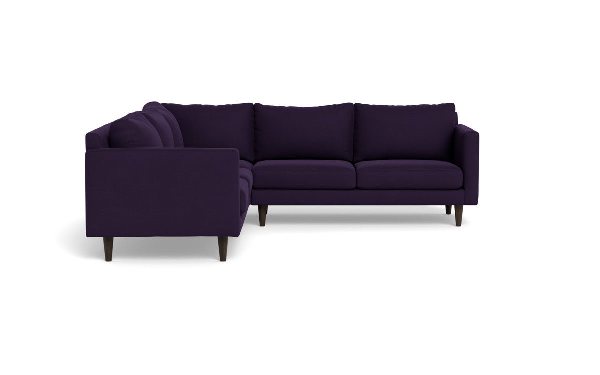 Wallace 102" Untufted Corner Sectional - Superb Amethyst
