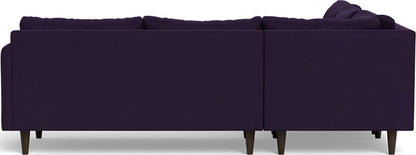 Wallace 102" Untufted Corner Sectional - Superb Amethyst