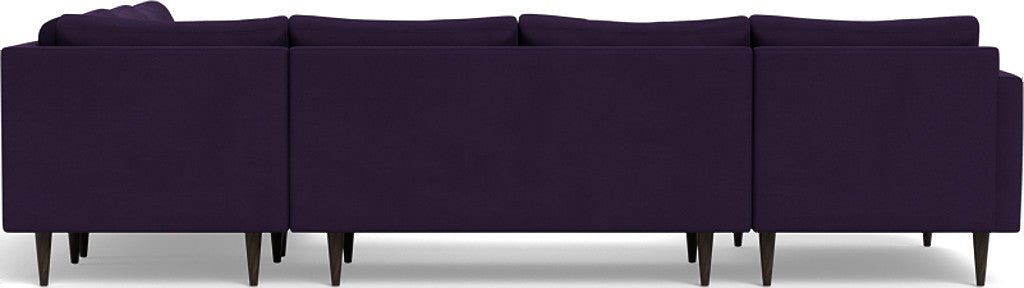 Wallace 130" Untufted Corner Sectionals w. Left Chaise - Superb Amethyst