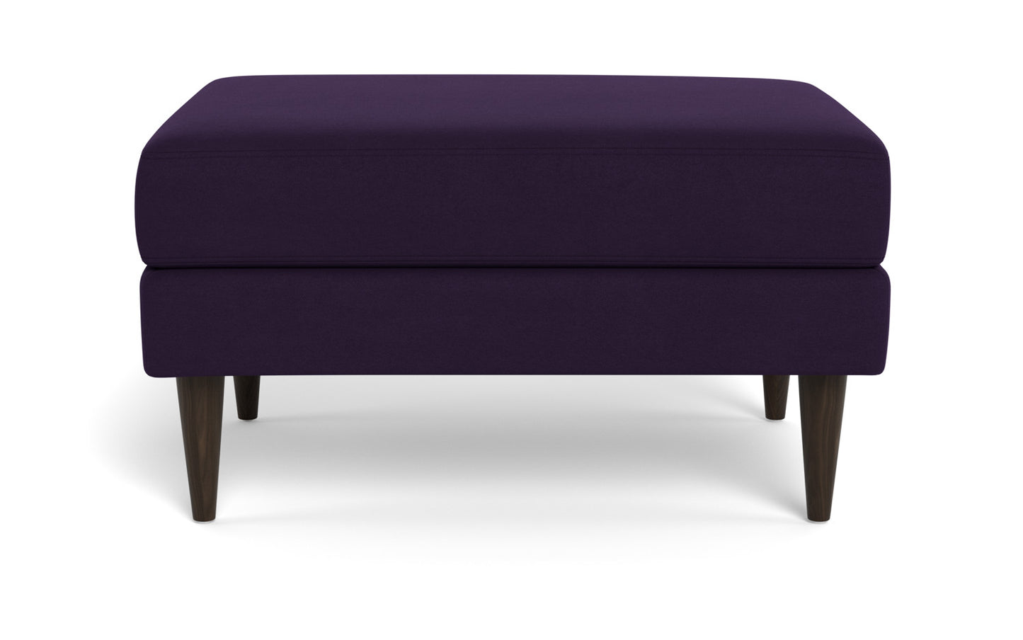 Wallace Untufted Ottoman - Superb Amethyst