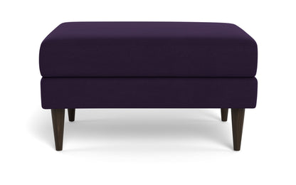 Wallace Untufted Ottoman - Superb Amethyst