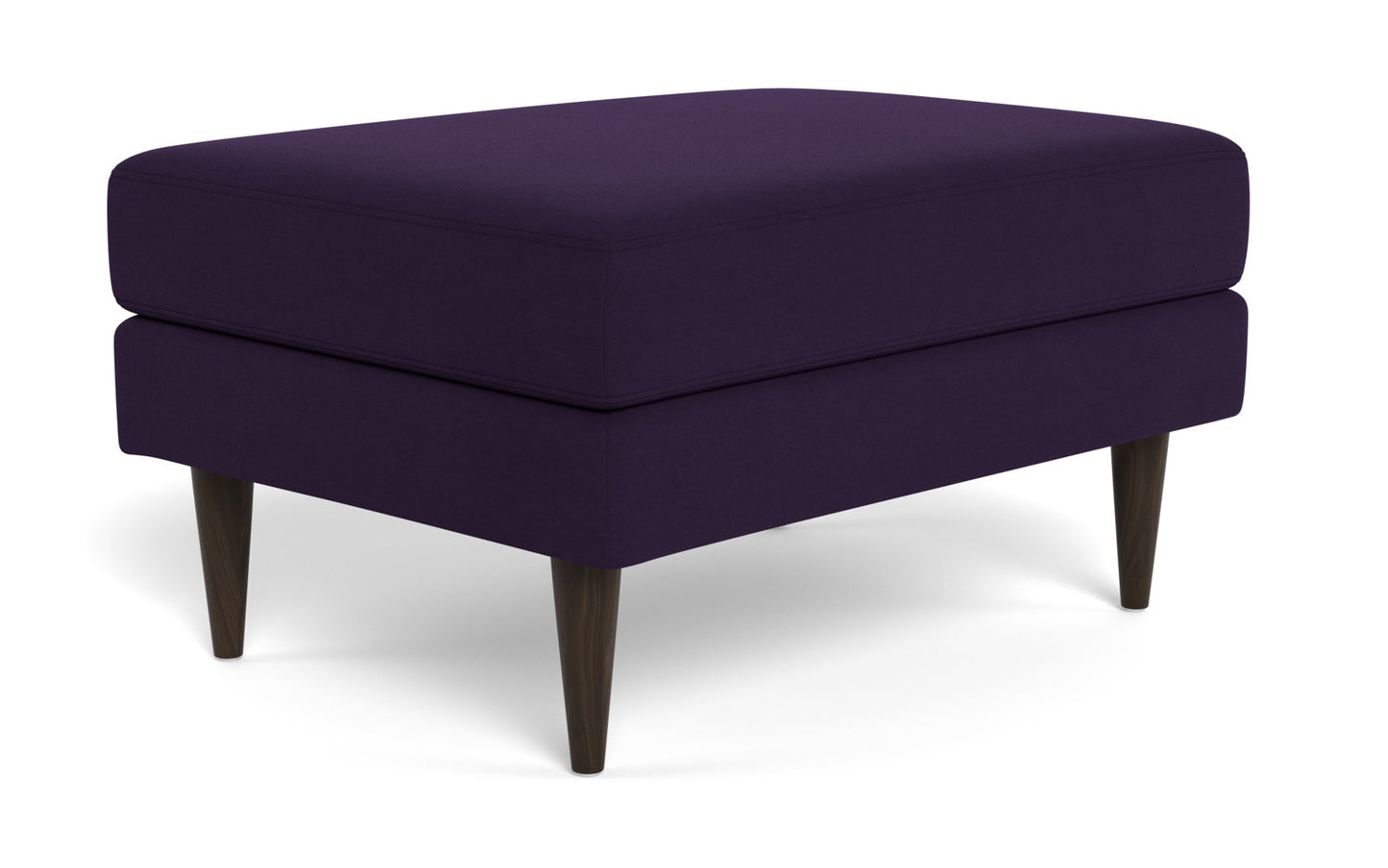 Wallace Untufted Ottoman - Superb Amethyst