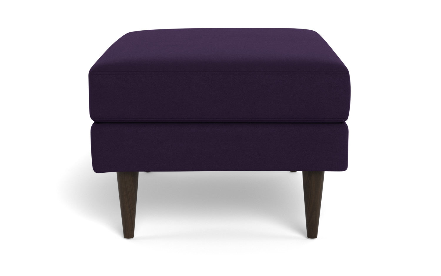 Wallace Untufted Ottoman - Superb Amethyst