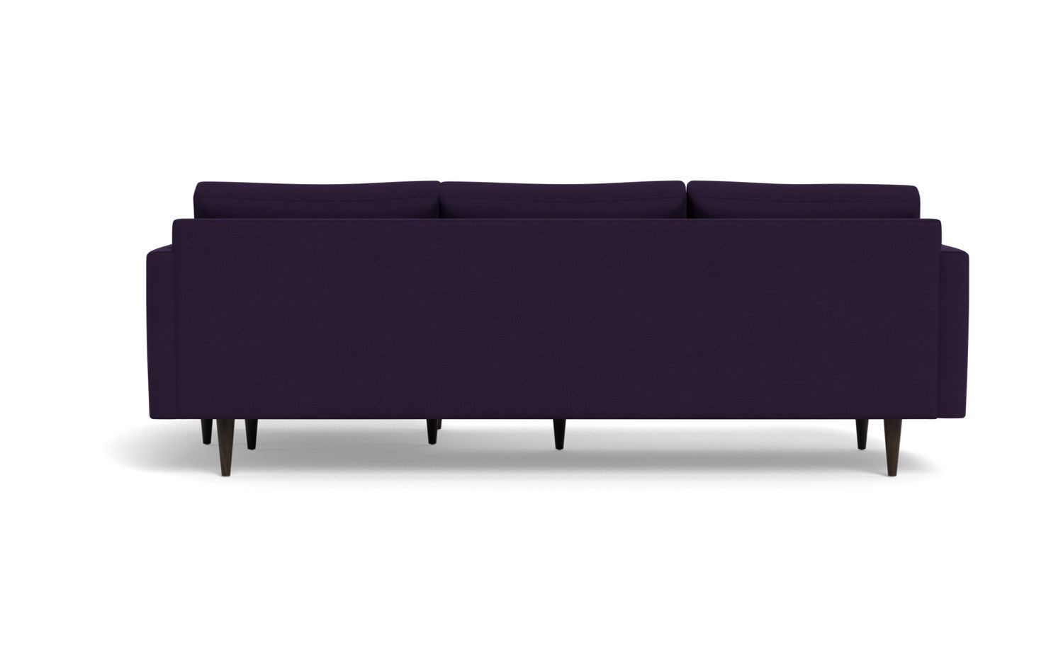 Wallace 98" Untufted Reversible Chaise Sofa Superb Amethyst Quick Ship -