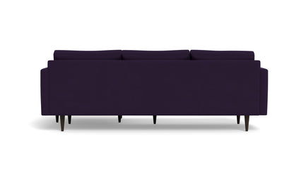 Wallace 98" Untufted Reversible Chaise Sofa Superb Amethyst Quick Ship -