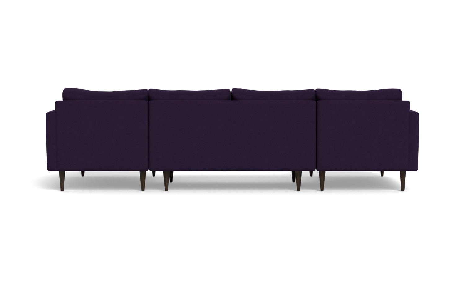 Wallace 126" Untufted Double Chaise U Sectional - Superb Amethyst