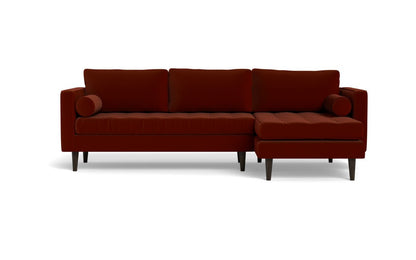 Ladybird 102" Right Chaise Sectional - Superb Rust