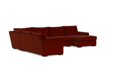 Mesa 156" Corner Sectionals w. Right Chaise - Superb Rust
