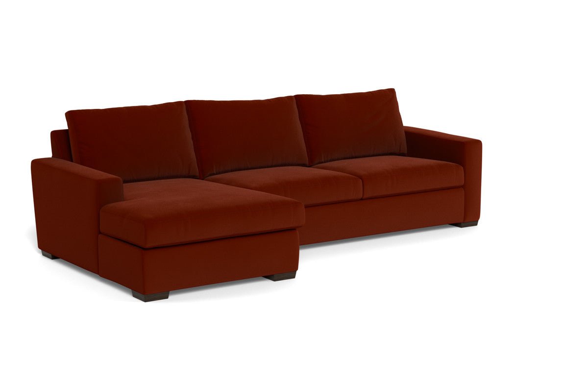 Mesa 123" Left Chaise Sectional - Superb Rust