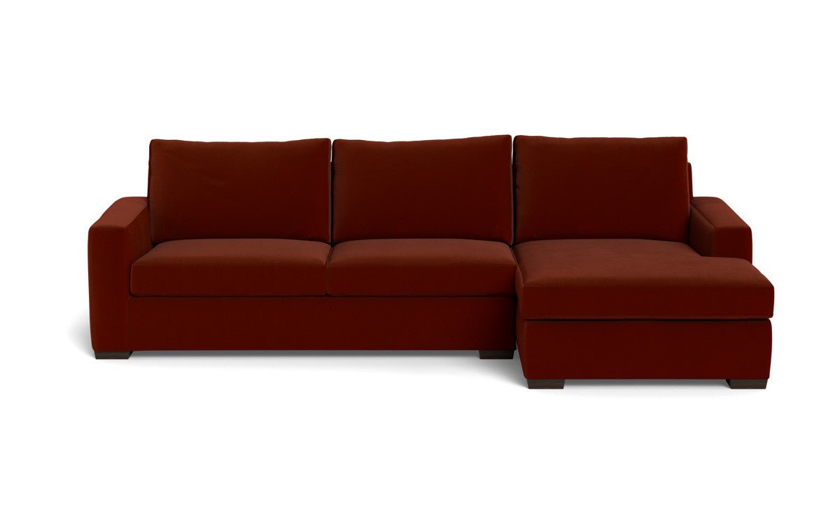 Mesa 123" Right Chaise Sectional - Superb Rust