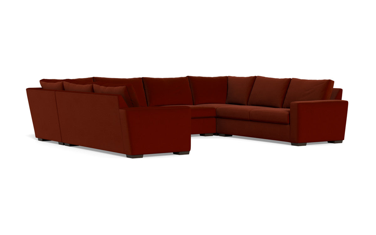 Mesa 154" Condo U Sectional - Superb Rust