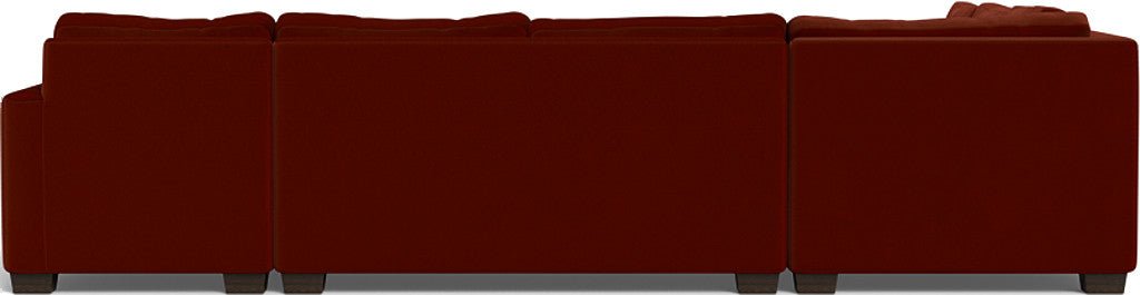 Track 141" Corner Sectionals w. Right Chaise - Superb Rust