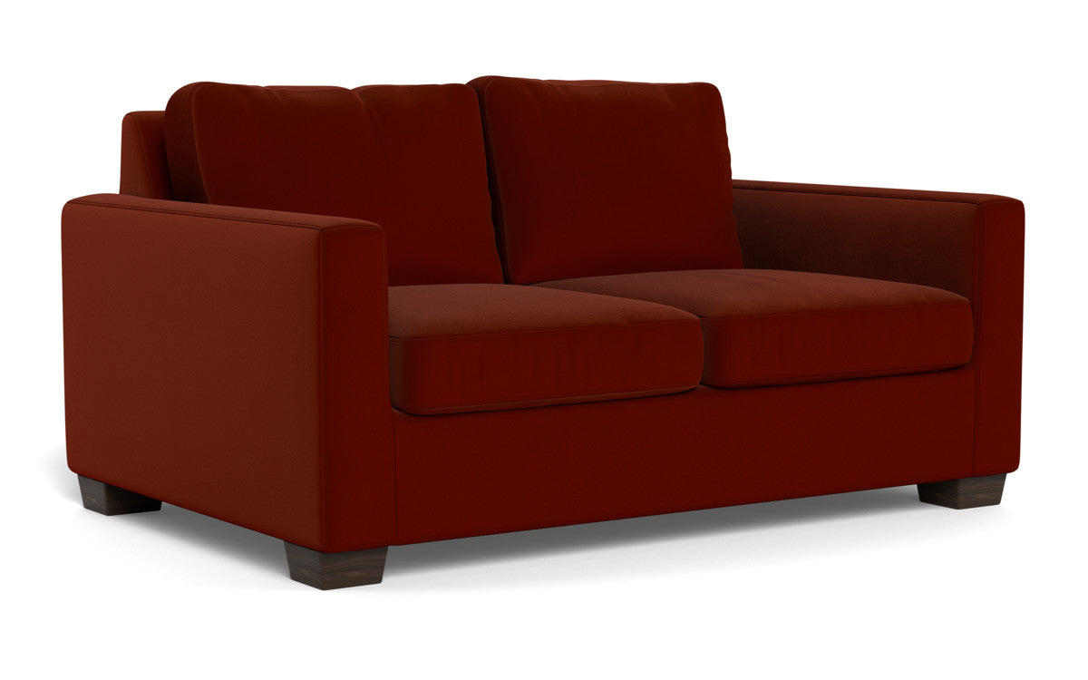 Track 62" Twin Sleeper Loveseat - Superb Rust