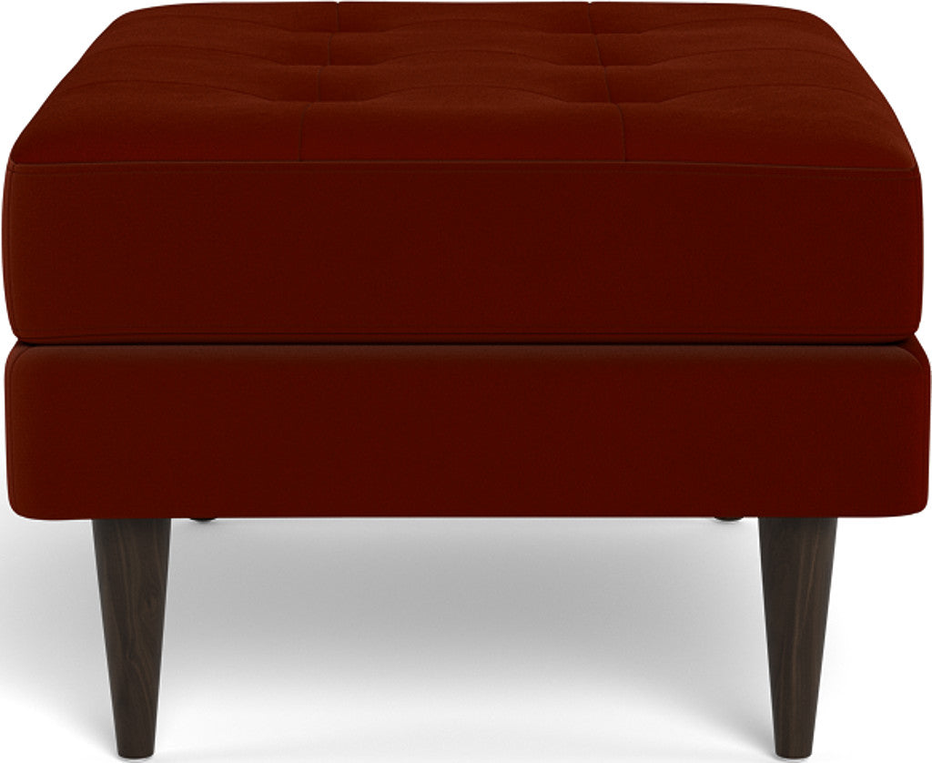 Wallace Ottoman - Superb Rust