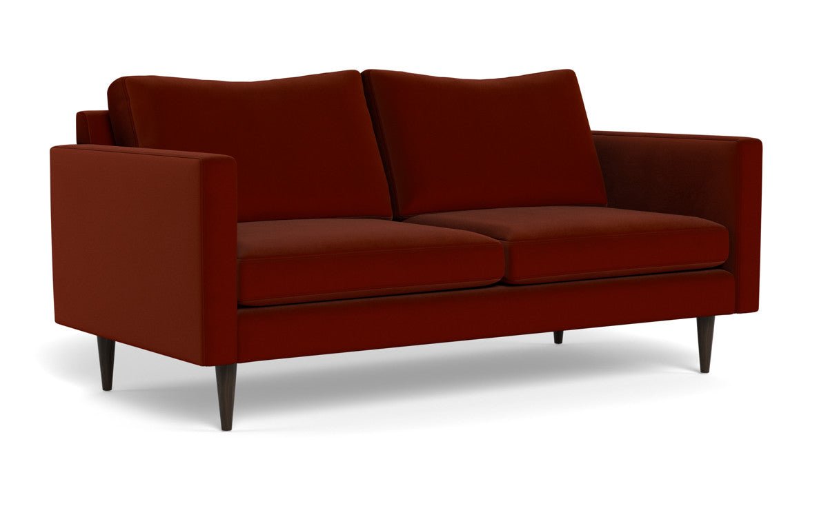Wallace 74" Untufted Apartment Sofa - Superb Rust