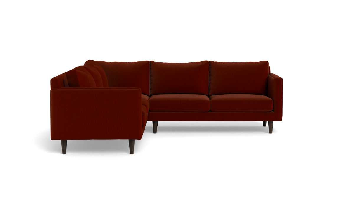 Wallace 102" Untufted Corner Sectional - Superb Rust